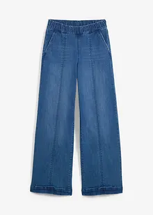 Utsvängda jeans med hög och bekväm midja, bonprix