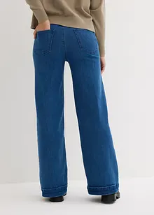 Utsvängda jeans med hög och bekväm midja, bonprix