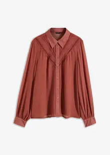 Blus med spets, bonprix