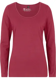 Figurnära topp med långa ärmar, bonprix