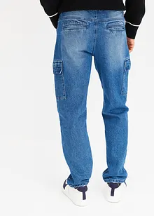 Fodrade cargojeans i Relaxed FIt, Straight, bonprix