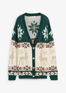 Cardigan med julmotiv, bonprix