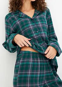 Vävd flanellpyjamas, bonprix