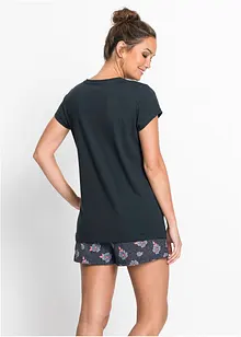 Pyjamas med shorts, av ren bomull, bonprix