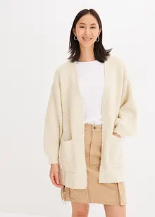 Bouclécardigan i oversizemodell, bonprix