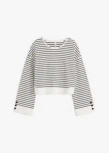 Oversize-sweatshirt i ekologisk bomull, bonprix