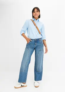 Wide Leg Jeans Low Waist, bonprix