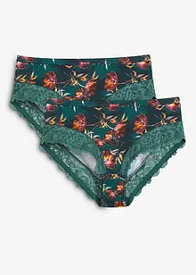 Maxitrosa med fin spets (2-pack), bonprix