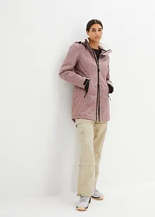 Lång vattentät funktionsjacka med teddyfleece, bonprix