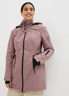 Lång vattentät funktionsjacka med teddyfleece, bonprix