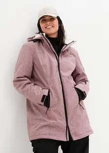 Lång vattentät funktionsjacka med teddyfleece, bonprix