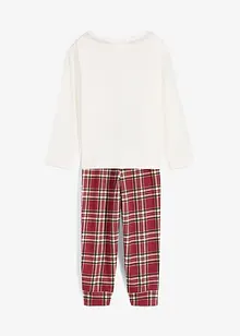 Pyjamas i ekologisk bomull (2 delar), bonprix