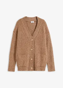 Fluffigt stickad cardigan, bonprix