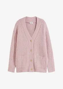 Fluffigt stickad cardigan, bonprix