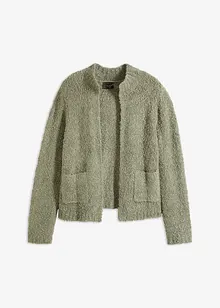 Cardigan av bouclégarn, bonprix