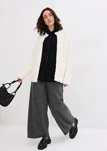 Skjortblus med glitterstenar, bonprix