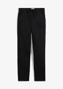 Stretchiga dra på-chinos med ekologisk bomull, Regular Fit, Straight, bonprix