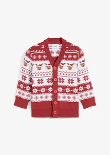 Barncardigan med julmotiv, bonprix