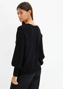 One shoulder-tröja med glittrande stenar, bonprix