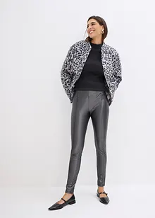 Leggings med metallic-look, bonprix