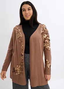 Cardigan med paljetter, bonprix