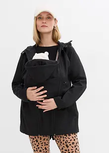 Mammajacka i softshell med babyficka, justerbar vidd, bonprix