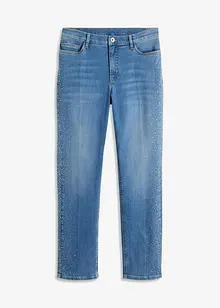 Jeans med strassapplikation, bonprix