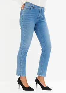 Jeans med strassapplikation, bonprix