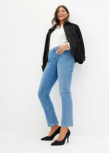 Jeans med strassapplikation, bonprix