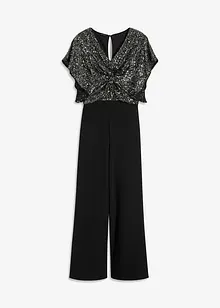 Jumpsuit med paljetter, bonprix