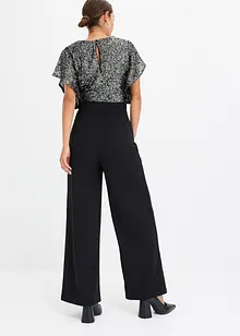 Jumpsuit med paljetter, bonprix