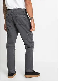 Relaxed Fit cargobyxa av ren bomull, Straight, bonprix