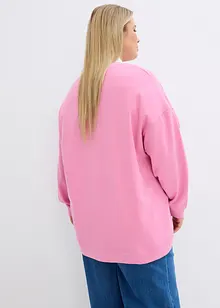 Oversize-sweatshirt med korta slitsar i fållen, bonprix