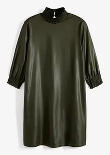 Miniklänning i wetlook, bonprix