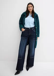 Wide Leg Jeans, Mid Waist, bonprix