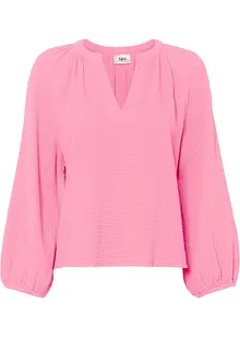 Muslinblus i oversizemodell av bomull, bonprix