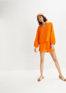 Muslinblus i oversizemodell av bomull, bonprix