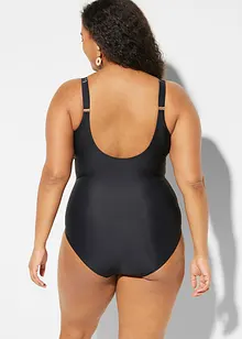 Baddräkt med V-ringning och lätt formande effekt, bonprix