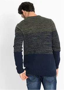 Finstickad tröja med bekvämt snitt och bomull, bonprix