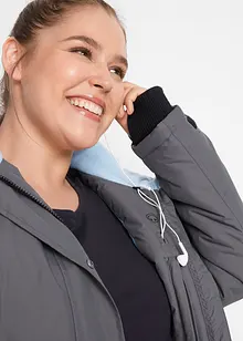 Lång vattentät funktionsjacka med huva, bonprix