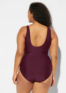 Baddräkt med prydnadsveck och lätt formande effekt, bonprix