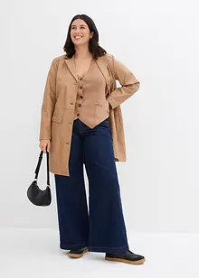 Wide Leg Jeans Mid Waist, Full Length, bonprix