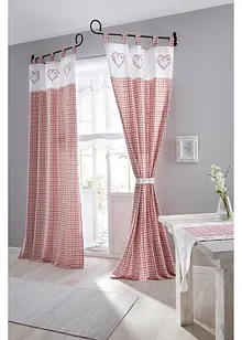 Gardinlängd med omtag (1-pack), ekologisk bomull, bonprix