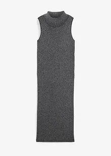 Stickad klänning med lurex, bonprix