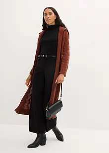 Lång cardigan med flätstickning, bonprix