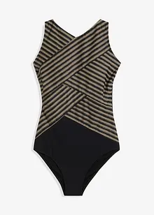 Baddräkt med omlottlook och medelhög formande effekt, bonprix