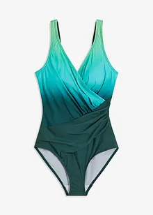 Baddräkt med omlottlook och medelhög formande effekt, bonprix