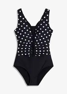 Baddräkt med rynk och medelhög formande effekt, bonprix