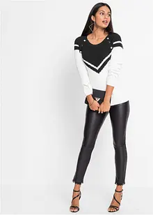 Tröja med knappar, bonprix