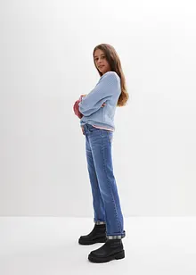 Stretchiga termojeans med bootcut, bonprix